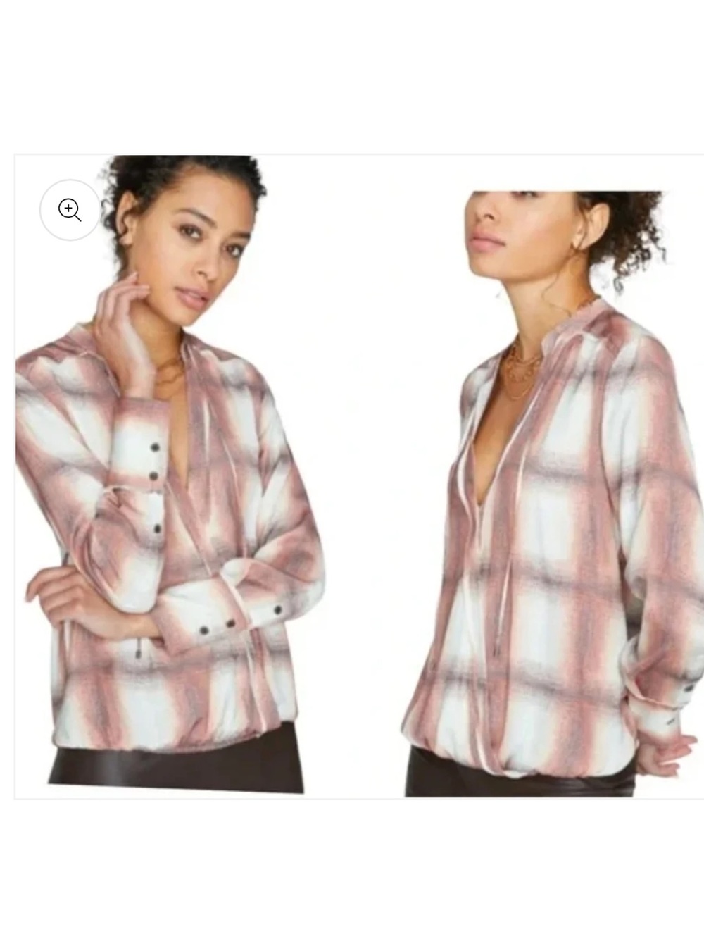 Brochu Walker Tatum Plaid Blouse